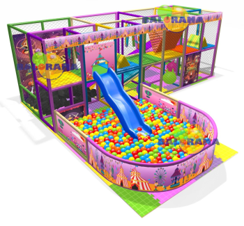 Roller Kaydıraklı Softplay Top Havuzu 7x2.5x2.4h Mt